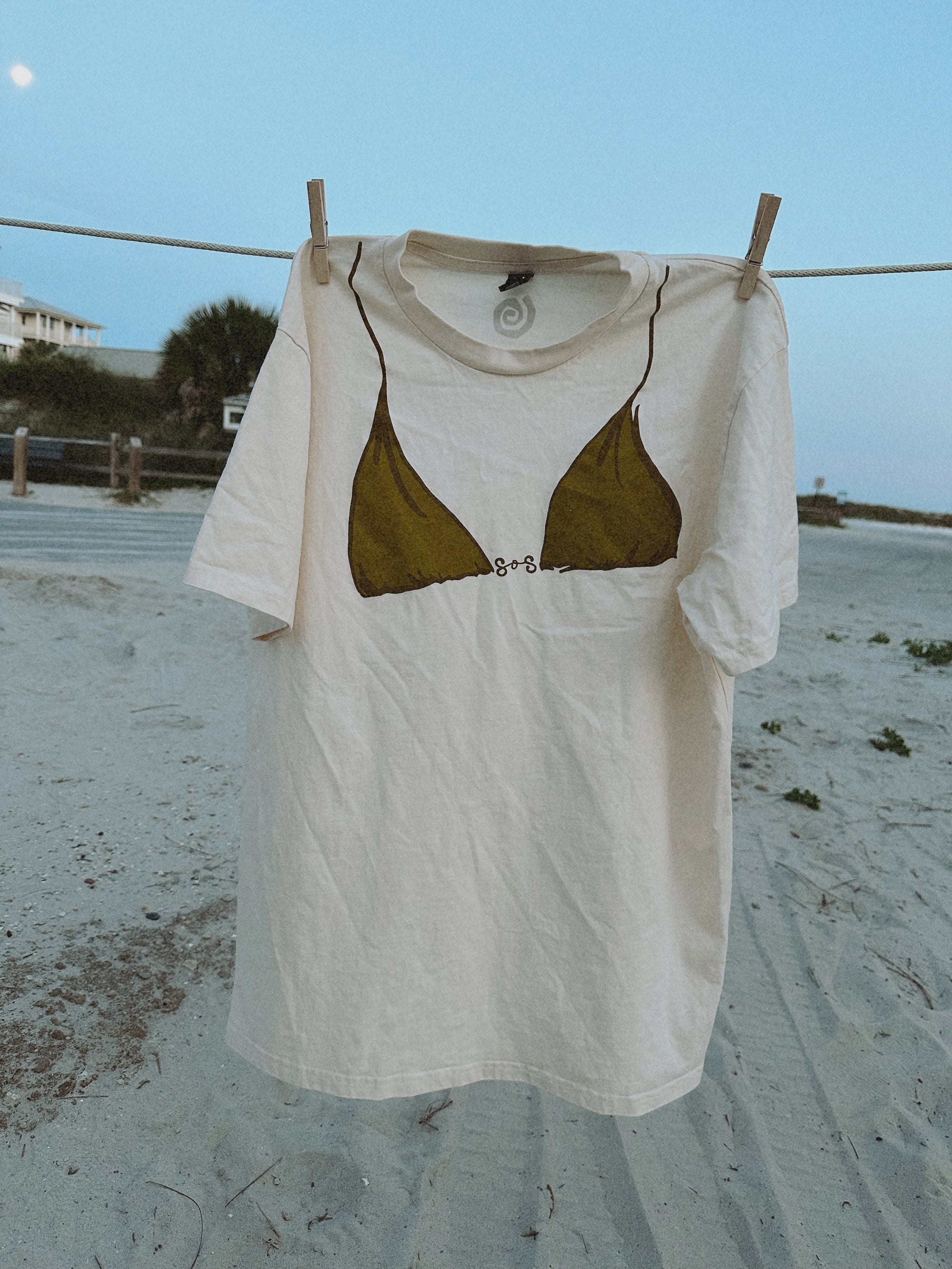 green bikini t-shirt