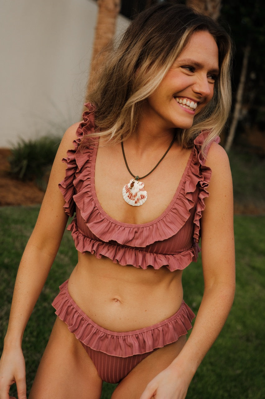 frill bikini top