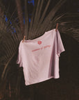 crop pink bikini t-shirt